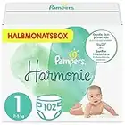 Pampers Windeln Größe 1 (2-5 kg), Harmonie, 102 Babywindeln, Alte Version