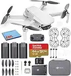 DJI Mavic Mini Fly More Combo Ultralight Foldable 3-Axis GPS Quadcopter Drone with 2.7K FHD Camera - 30 Min. Flight Time, 2.5 Mile Range, Includes 3 Batteries, Carrying Bag and More