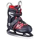 K2 Joker Ice (Boy) Patines de Hielo, Niños, Negro y Rojo, EU: 35-40 (UK: 3-7 / US: 4-8)