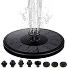 Fontaine Solaire Exterieure de Jardin, unibelin Fontaine Solaire Pompe, 2.2W Fontaine Pompe Exterieur avec 7 Buses, pour Piscine, Jardin, étang, Décoration de Jardin