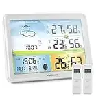 Kalawen Digital Weather Station for Home with Two Wireless Outdoor Sensor