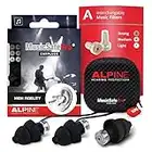 Alpine MusicSafe Pro High Fidelity Music Earplugs for Concert & Noise Reduction, 3 Interchangeable Premium Filter Sets - Professional Musicians Ear Protection - Hypoallergenic Reusable Invisible Plugs