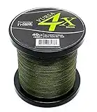 Fitzgerald Fishing Vursa Braided Fishing Line - The 4 Strand, Longer Casting, Fade Resistant Freshwater and Saltwater Fishing Line - A Must-Have! (Moss Green, 40 Lb - 150 yd)