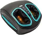 Shiatsu Foot Massager Machine with Heat - Electric Deep Kneading Heated Foot Massage Air Compression - Circulation, Legs, Plantar Fasciitis, Neuropathy Pain Therapy Spa Feet Massager Stocking Stuffers