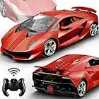 GUOKAI Remote Control Car, 1/24 Scale RC Sport Racing Toy Car, Compatible with Lamborghini Sesto Elemento Model Vehicle for Boys Girls