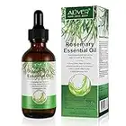 ALIVER Rosemary Oil for Hair Growth, Hair Growth Serum for Hair, Enhanced Shine, 100% Pure Natural, Nourishment Scalp, Improves Blood Circulation, Best Rosemary Essential Oils for Hair Skin, 2 fl oz