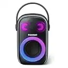 Tronsmart Halo 100 Altavoz Bluetooth 5.3 Portátil, 60W, Luces Led, Waterproof IPX6, 18H de Reproducción, Sonido Estéreo,Powerbank y App, para exteriores.