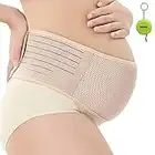 WANYI Ceinture Femme Enceinte 120CM Ceinture Grossesse de Soutien Lombaire et Abdominal-Ceinture de Maternité Soutien pour Nouvelle Mère Avant et Après Naissance Dimniuer la Douleur (Marron)XL