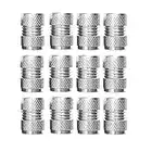 12PCS Car Tire Valve Stem Caps, Aluminum Alloy Auto Wheel Air Pressure Protection Screw Shape Caps, Metal Corrosion Resistant Dust Proof, Universal Fit for Vehicle Truck Motorcycle Bike