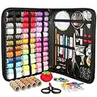 GOANDO Sewing Kit for Adults Needle and Thread Kit for Sewing Upgrade 41 XL Spools of Thread 206 Pcs Oxford Fabric Case Portable Basic Sewing Repair Kits for Beginners Traveler Emergency