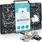 Portable Baby Diaper Changing Pad - w/Soft Built-in Pillow & Strap for Strollers - Comfortable, Lightweight & Waterproof - Made with Premium Materials - Great for Newborn Girls & Boys & for Travel