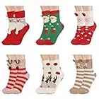 colornival Chaussettes Femme Chauffantes Chaussettes Noël Chaudes Hiver Chausson Chaussettes Femme Cadeau Noël Lot de 6 Paires pour Femme Enfant(Environ Plus de 9 Ans), Taille unique, Multicolor 2