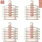 Baby Hangers for Closet, Non-Slip HGYZE 11"-14" Adjustable Infant Clothes Hanger for Nursery, 0-18yrs Plastic Kid Hanger Clothing Organizer, Children Pink Plastic Rack for Newborn Toddler Coat, 20pcs