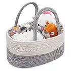 Gunolye Baby-Windelbehälter, Aufbewahrungsbehälter für Baby-Essentials für Neugeborene, Windel-Aufbewahrungskorb für Babys, 3 Fächer, Aufbewahrungskorb, Babyparty Muss Have