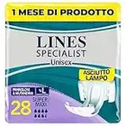 Lines Specialist Pannolone Incontinenza a Mutandina Uomo Donna, Taglia L x24+4