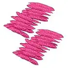 Locisne 20pcs No Heat Curlers You Can Sleep in, Hair Rollers for Long Hair DIY(Pink)