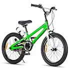 RoyalBaby bicicletta per bambini ragazza ragazzo Freestyle BMX bicicletta bambini bici per bambini 18 pollici verde