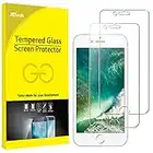 JETech Protector de Pantalla Compatible iPhone 8 y iPhone 7, Cristal Vidrio Templado, 2 Unidades