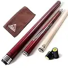 CUESOUL FIRE Break/Jump Cue 58'' 19oz 13mm Cue Tip Hard Canadian Maple Shaft-Red