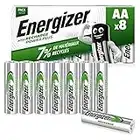 Energizer Piles Rechargeables AA, Recharge Power Plus, Lot de 8