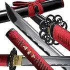 OYZ Handmade Samurai Sword 1060 High Carbon Steel Real Steel Swords Samurai Swords Full Tang