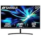 SANSUI 27 inch FHD Monitor with USB Type-C, Speakers Built-in, 75Hz, HDMI, VGA, Tilt Adjustment, Eyes Comfort (ES-27F1 Canada Model)