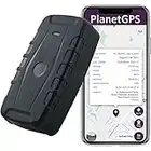 PlanetGPS (Saturn 4G) - No Monthly Fee (1 Year Plan & SIM Card Included) Magnetic Real-Time GPS Tracker for Car Vehicle Equipment Asset Tracking Device Worldwide Coverage (Up to 2 Months Battery)