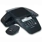 VTech VCS704 ErisStation DECT 6.0 Conference Phone with Four Wireless Mics using Orbitlink Wireless Technology ,Black