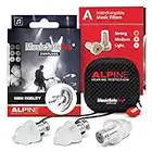 Alpine Tappi Pro Musicsafe – Migliora la tua esperienza di ascolto senza rischiare danni all’udito – Tre set di filtri intercambiabili – Comodo e ipoallergenico – riutilizzabili - Trasparente