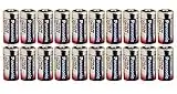 Panasonic CR123A - Batería de Litio 3V - Pack 20 Pilas Bulk