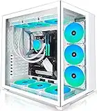 KEDIERS PC Case - ATX Tower Tempered Glass Gaming Computer Case with out ARGB Fans, C590