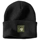 Carhartt Knit Shamrock Patch Beanie Bonnet, Black, OFA Mixte