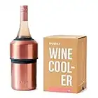 Enfriador de vino Huski | Diseño sin hielo galardonado | Mantiene el vino frío hasta 6 horas | se adapta a algunas botellas de champán | Regalo perfecto para los amantes del vino (rosado)