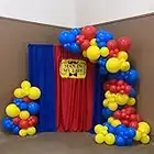 16Feet Balloons Arch Garland Kit for 100PCS Red Blue Yellow Balloon Kit for Carnival Theme Birthday Party Baby Shower Decorations