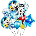 Ballons Mickey Mouse, Ballon Baudruche Mickey Mouse, Ballons de Décoration d'anniversaire Mickey, Deco Anniversaire, Ballon Gonflable, Ballon Helium, Decoration de Fête pour Enfant, 8PCS