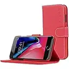 Snugg Étui iPhone 7 et 8, Étui à Rabat iPhone 7 et 8 [Fentes pour Cartes] Cuir Apple iPhone 7 et 8 Étui Design exécutif [Garantie à Vie] - Rouge, Séries Legacy