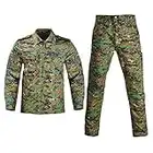 WSPDSD Camouflage Combat Tactical Army Airsoft Uniformi militari Abbigliamento da lavoro e uniformi Giacca + pantaloni mimetici da uomo 7 colori - Jungle Digital, M-55-65kg