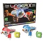 Giochi Preziosi LAE12000 Laser X Revolution Blaster, choisissez la couleur de votre équipe, visez jusqu'à 90 m, avec 2 blasters, 2 récepteurs et Voice Coach, pour enfants à partir de 6 ans