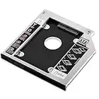 GeekerChip Hard Drive Caddy Frame 9,5mm,2nd 2.5" HDD/SSD SATA3 HDD Hard Drive Adattatore per 9.5mm Notebook Dvd-Rom bay Ottico