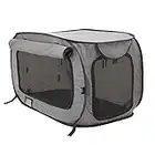 SportPet Designs Large Pop Open Kennel, Portable Cat Cage Kennel, Waterproof Pet Bed, Carrier Collection