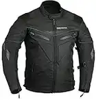 Veste de Moto rembourrée à la Colonne vertébrale Imperméable à l'eau, L - Noir