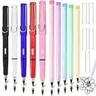 RUIJIE Lapiz Eterno, 10 PCS Lapiz Infinito, Lápiz Sin Tinta, Infinito Portátil Reutilizable, Lápices Eternos con 10 Puntas de Repuesto & Borrador, Bolígrafo Sin Tinta para Dibujo Escritura Oficina