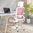 Mimoglad Office Chair, High Back Ergonomic Desk Chair with Adjustable Lumbar Support and Headrest, Swivel Task Chair with flip-up Armrests for Guitar Playing, 5 Years Warranty