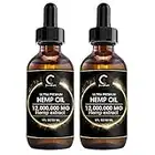 (2Pack) GPGP GreenPeople Natural Hemp Oil Extract 12,000,000MG, Immune System Support, Focus Calm, Stress, Mood, Pure Extract, Rich in Omega 3&6&9 Fatty Acids, 2 fl.oz.