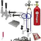 Dual Tap Deluxe Homebrew Kegerator Conversion Kit