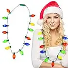 KANGAROO Deluxe Christmas Lights Necklace, Light-Up Ugly Sweater Party Favor