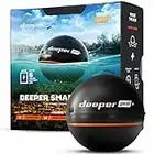 Deeper Pro+ Smart Sonar Castable and Portable WiFi Fish Finder with GPS for Kayaks and Boats on Shore Ice Fishing Fish Finder, Black, 2.55"