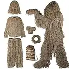 The7boX Ghillie Suits Camo Hunting Suit Airsoft Sniper Camo Suit Jungle Ghillie Suit Hunting Hidden Festival Suitable for CS Jungle Hunting Wildlife Photography