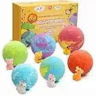 Bombas de Baño para Niños, 6 Piezas Bomba de Baño con Juguetes Sorpresa, Bombas de Baño Espuma Regalo Kit, Sales de Baño Relajantes, Set de Regalo Para Navidad, Cumpleaños, Pascua