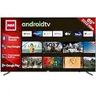 RCA RS65U2 Android Smart TV 65 Pouces (165cm) Téléviseur 4K avec Dolby, HDR, Google Assistant, Chromecast, Netflix, Prime Video, Disney+, Google Play Store, télécommande BT, WiFi, Triple Tuner